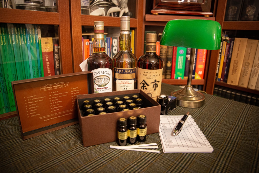zestaw aromatów whisky
